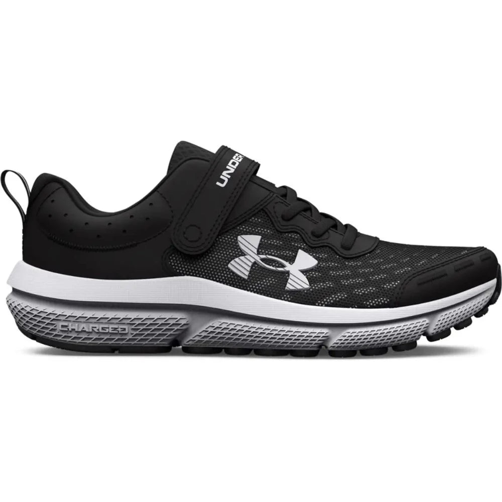 Under Armour Big Boys Assert 10 AC Velcro Black Wide