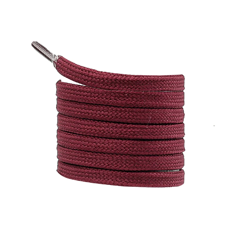 Bacca Bucci Sneaker Shoe Laces | Flat | Black- Maroon