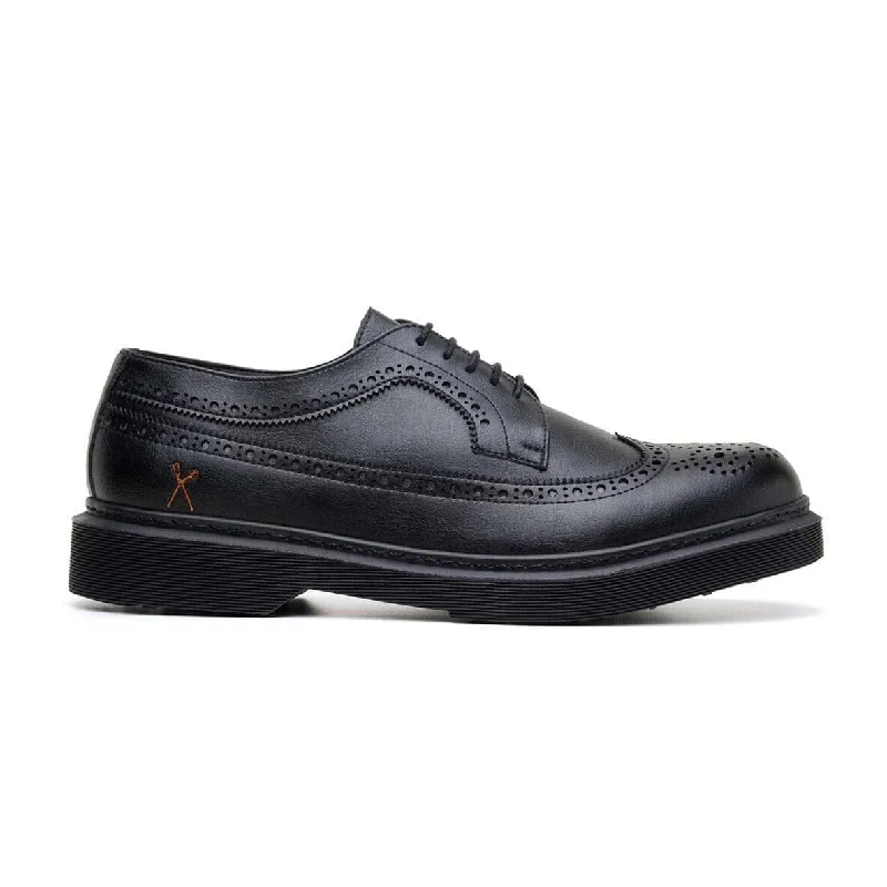 'Brogue UK' vegan lace-up shoe by King55 - black