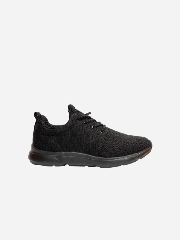 Explorer V2 Women's Vegan Hemp Sneakers | Full Black