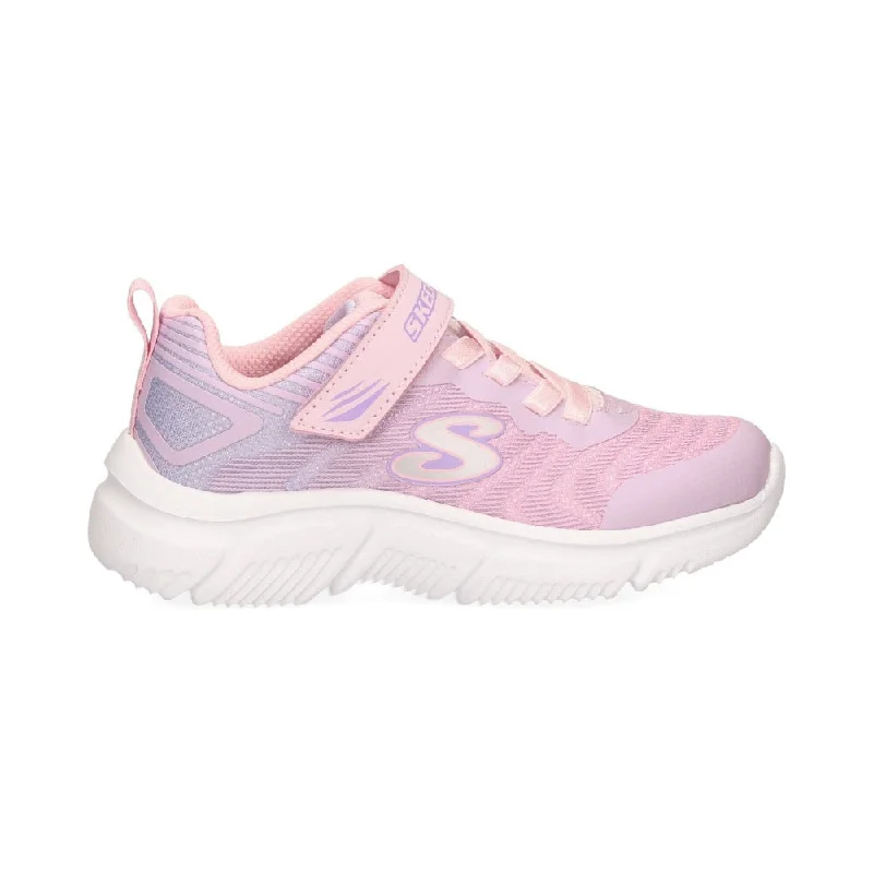 Skechers Little Girls GO RUN 650 - Fierce Flash Velcro Pink / Lavender