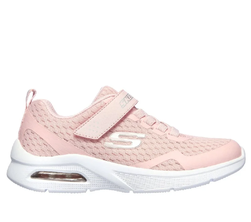 Skechers Little Girls Microspec Max Velcro Light Pink