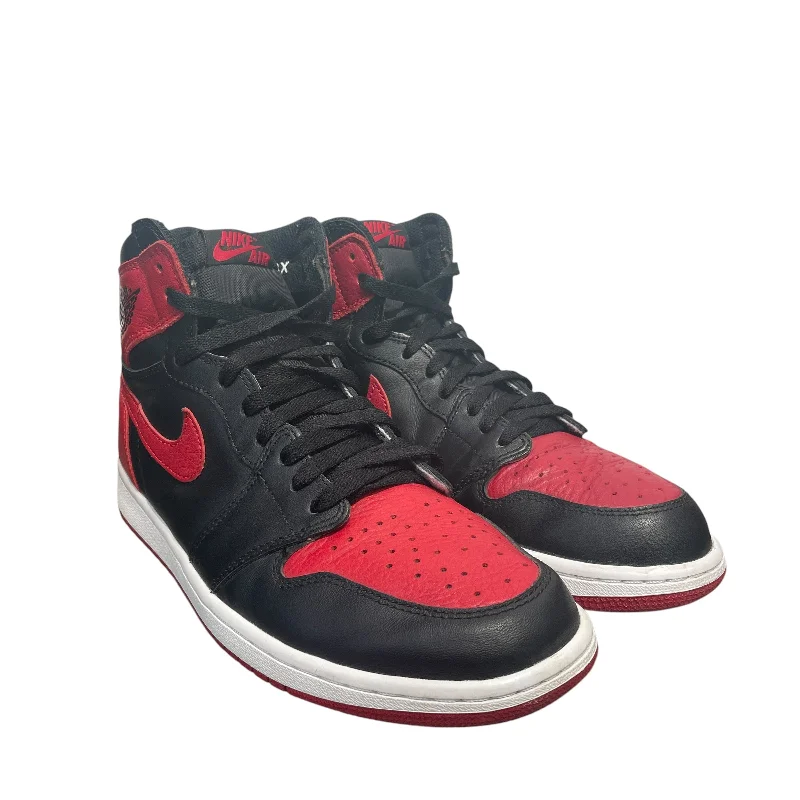 Jordan/Hi-Sneakers/US 10/Leather/RED/JORDAN 1 BANNED