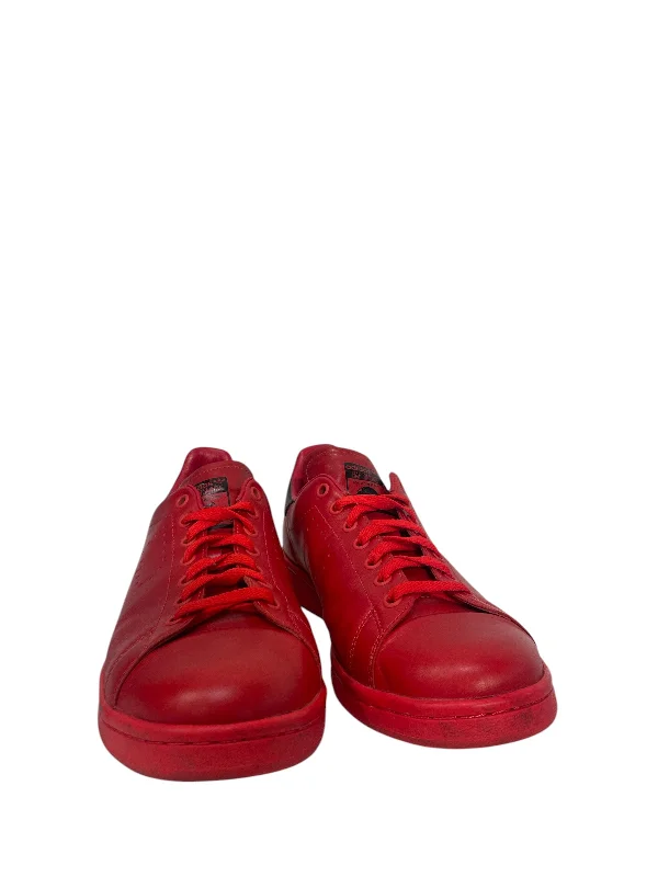 RAF SIMONS/adidas/Low-Sneakers/US 10/Leather/RED/