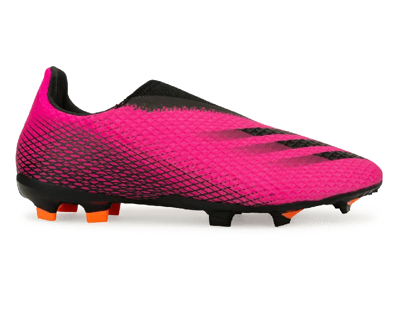 adidas Kids X Ghosted.3 Laceless FG Pink/Black