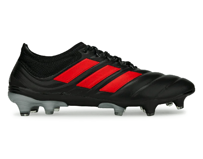 adidas Men's Copa 19.1 FG Core Black/Hi-Res Red/Silver Metallic