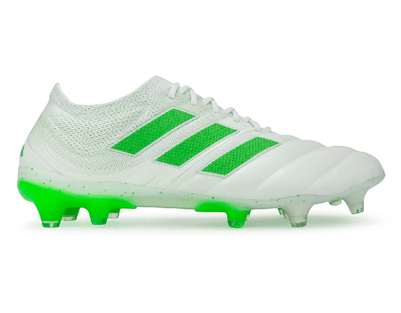 adidas Men's Copa 19.1 FG  Cloud White/Solar Lime