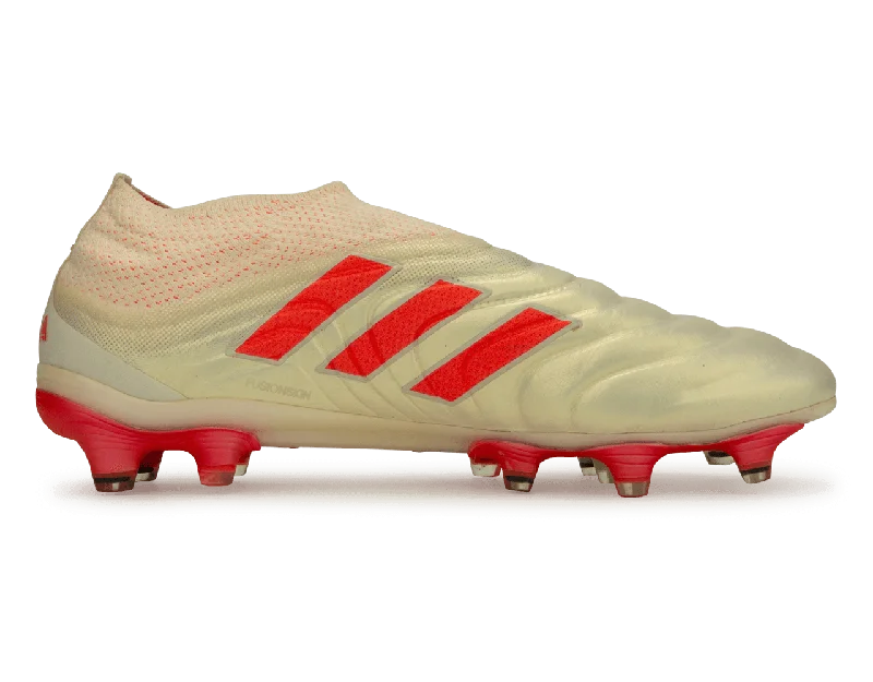 adidas Men's Copa 19+ FG Off White/Solar Red