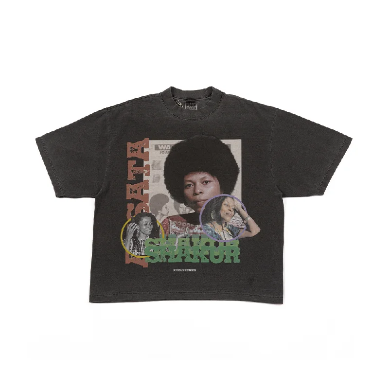 ASSATA SHAKUR Tee 'Gray Wash'