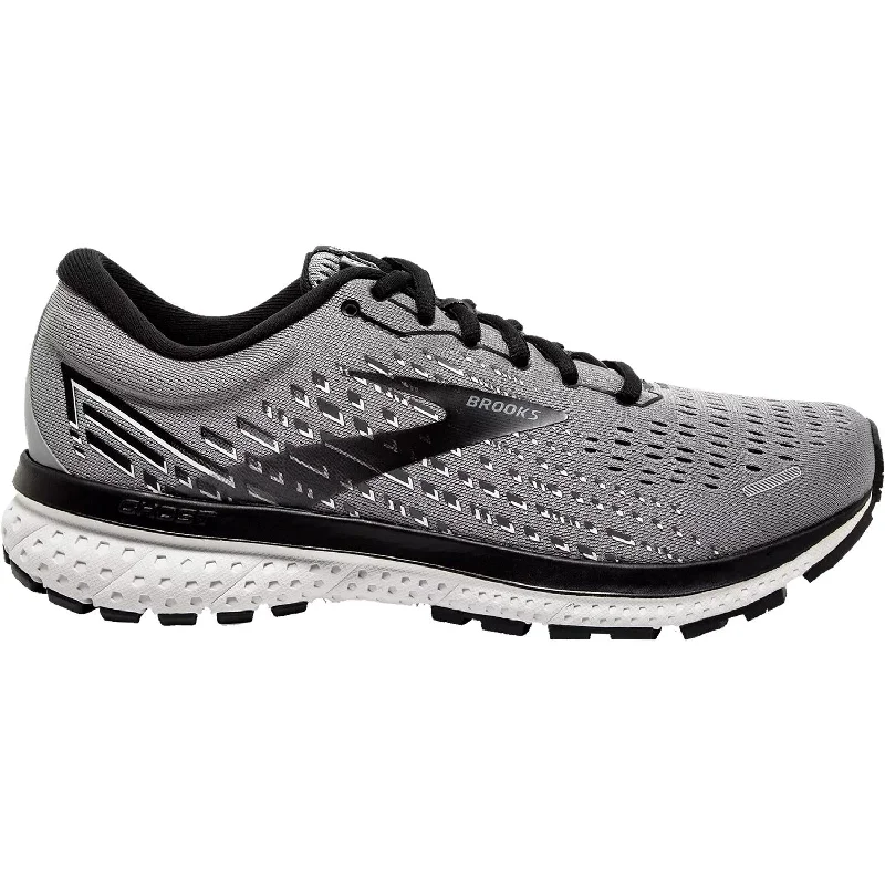 Men's Brooks Ghost 13 Grey/Pearl/Black Mesh