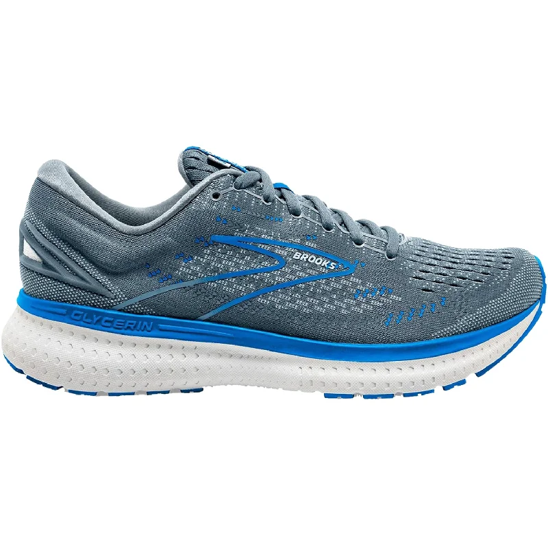 Men's Brooks Glycerin 19 Quarry/Grey/Dark Blue Mesh