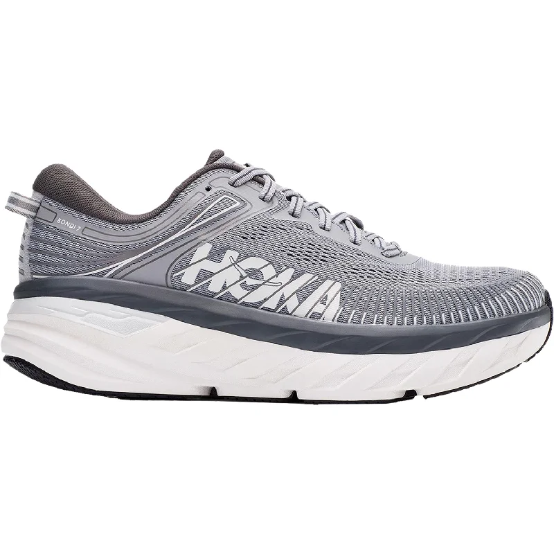 Men's Hoka One One Bondi 7 Wild Dove/Dark Shadow Mesh