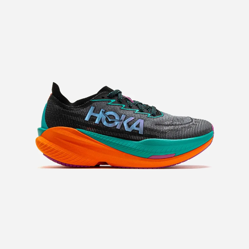 Hoka One One Mach X 2 Black Electric Aqua