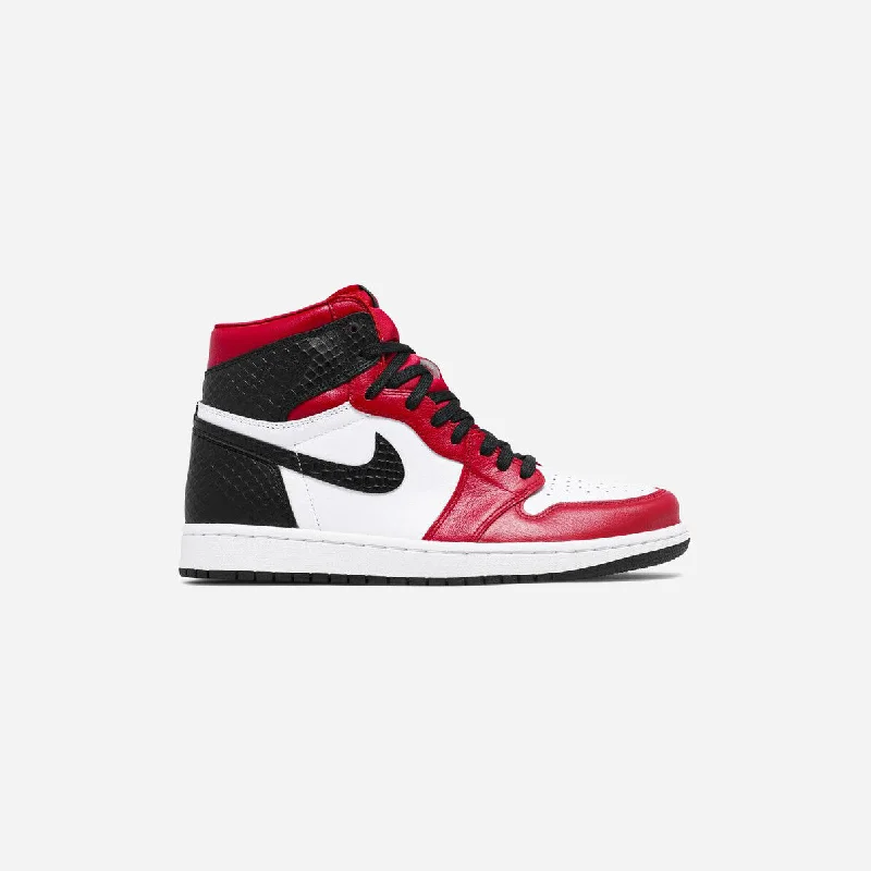 JORDAN 1 HIGH SATIN SNAKE RED