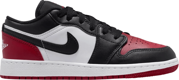 Jordan 1 Low Bred Toe 2.0 (GS)