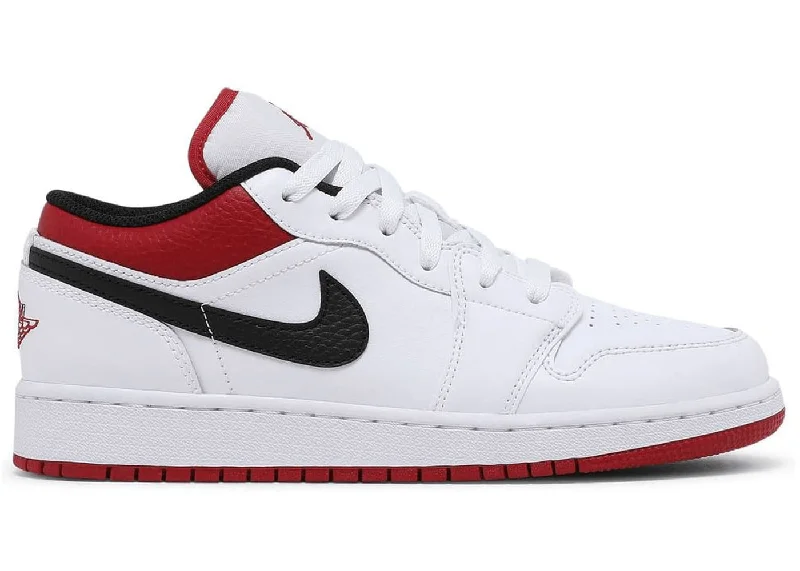 Jordan 1 Low White Gym Red (GS)