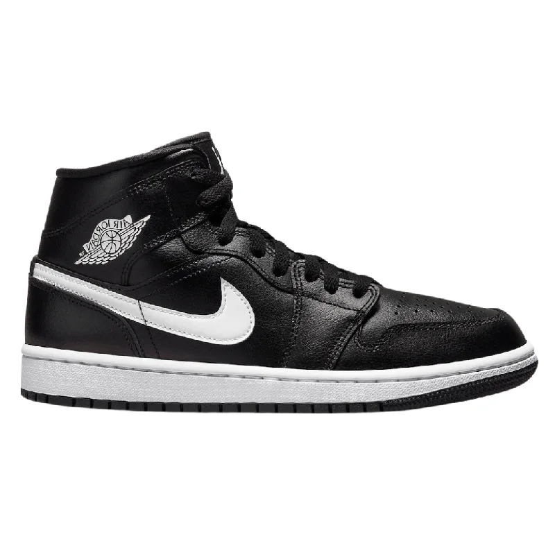 Jordan 1 Mid Black White (Women's)