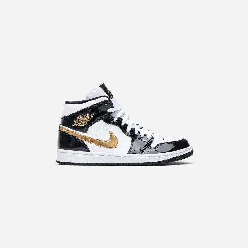 Jordan 1 Mid Patent Gold