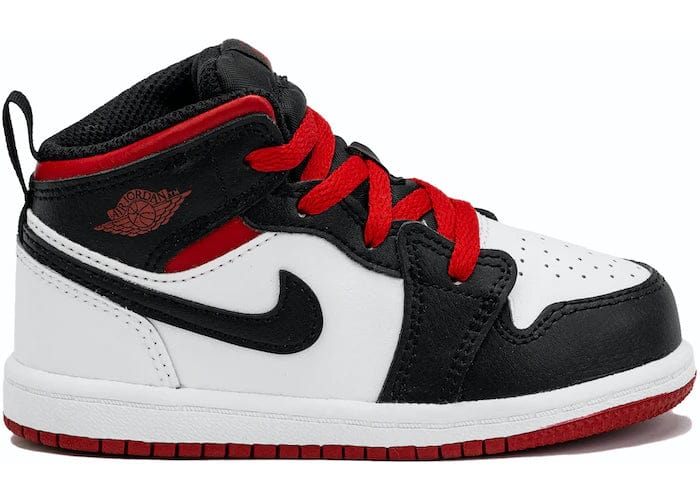 Jordan 1 Mid White Gym Red (TD)