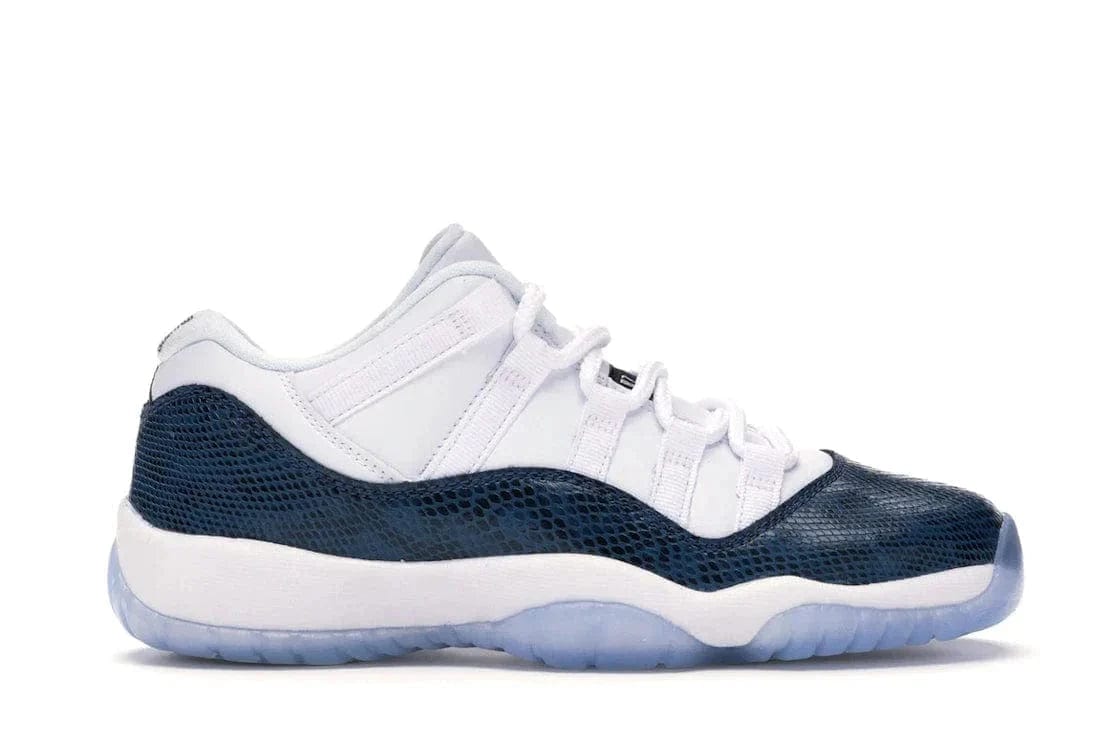 Jordan 11 Retro Low - Snake Skin Navy