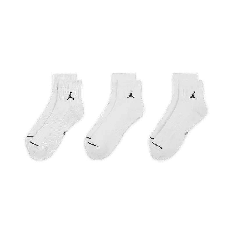 Jordan Everyday Ankle Socks (3 Pairs) 'White/Black'