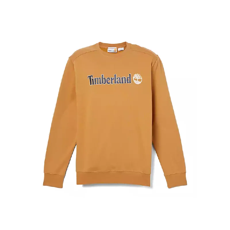 Kennebec River Linear Logo Crewneck Sweatshirt 'Wheat'