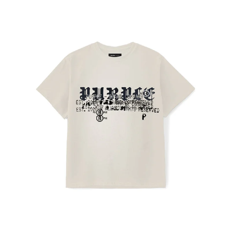 Logo Textured Inside Out Tee 'Tan'