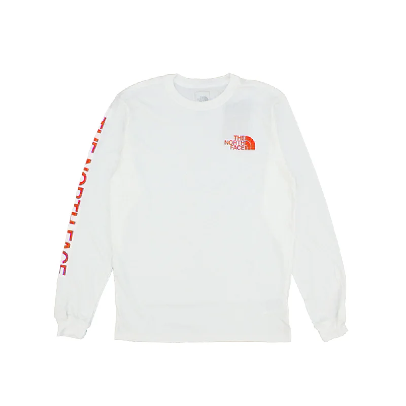 Long-Sleeve Sleeve Hit Tee 'White/ Vivid Flame'