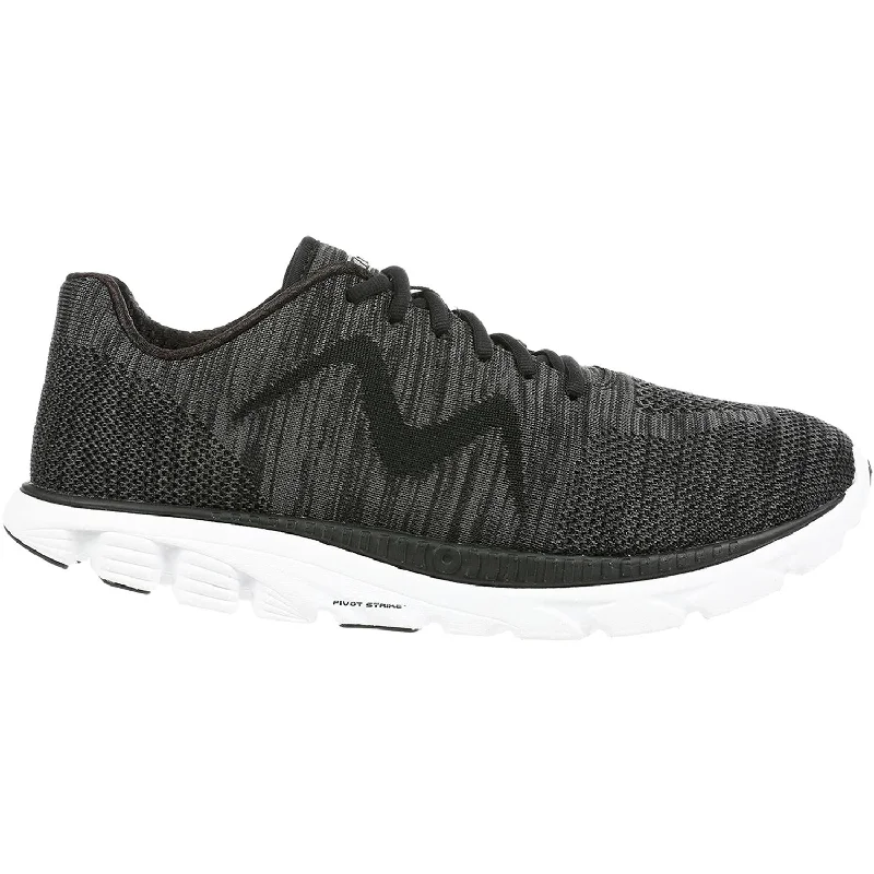 Men's MBT Speed Mix Running Shoe Black/Grey Mesh