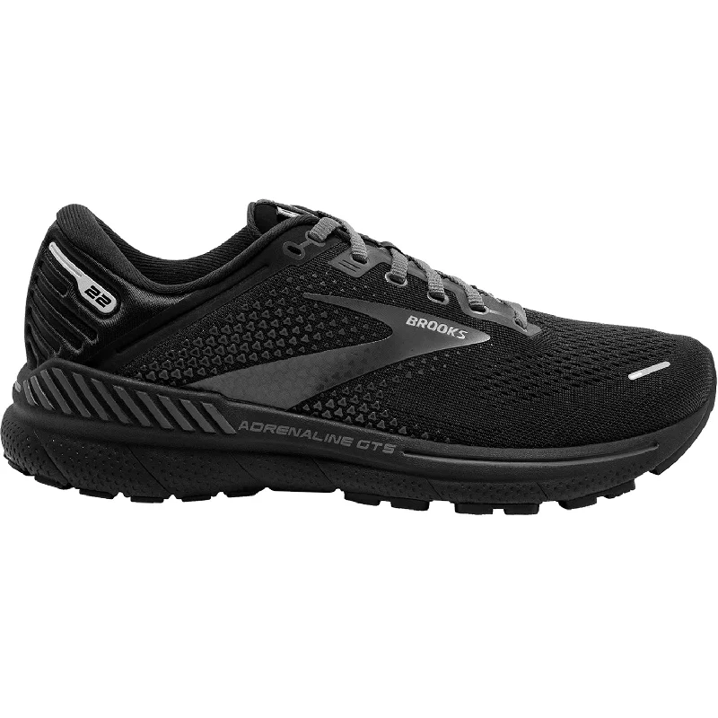 Men's Brooks Adrenaline GTS 22 Black/Black/Ebony Mesh