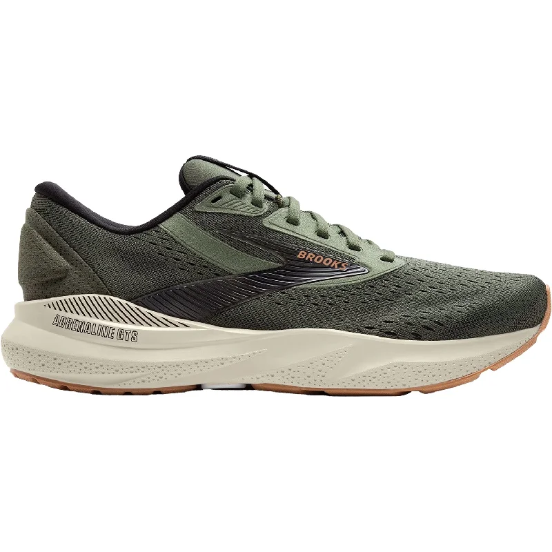 Men's Brooks Adrenaline GTS 24 Thyme/Black/Pelican Mesh