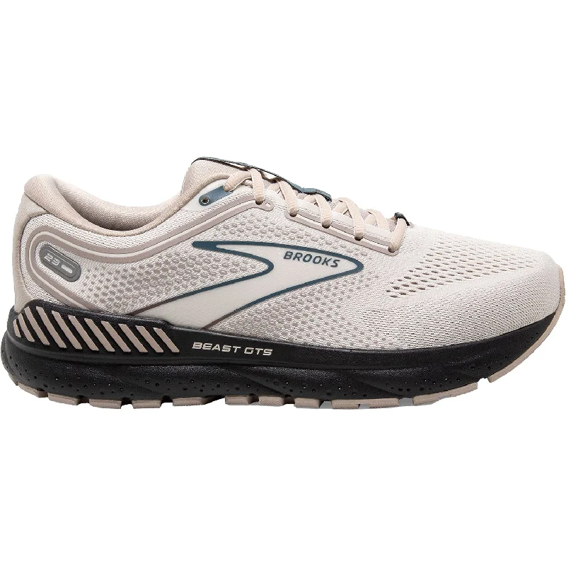 Men's Brooks Beast GTS 23 Chateau Grey/White Sand/Blue Mesh