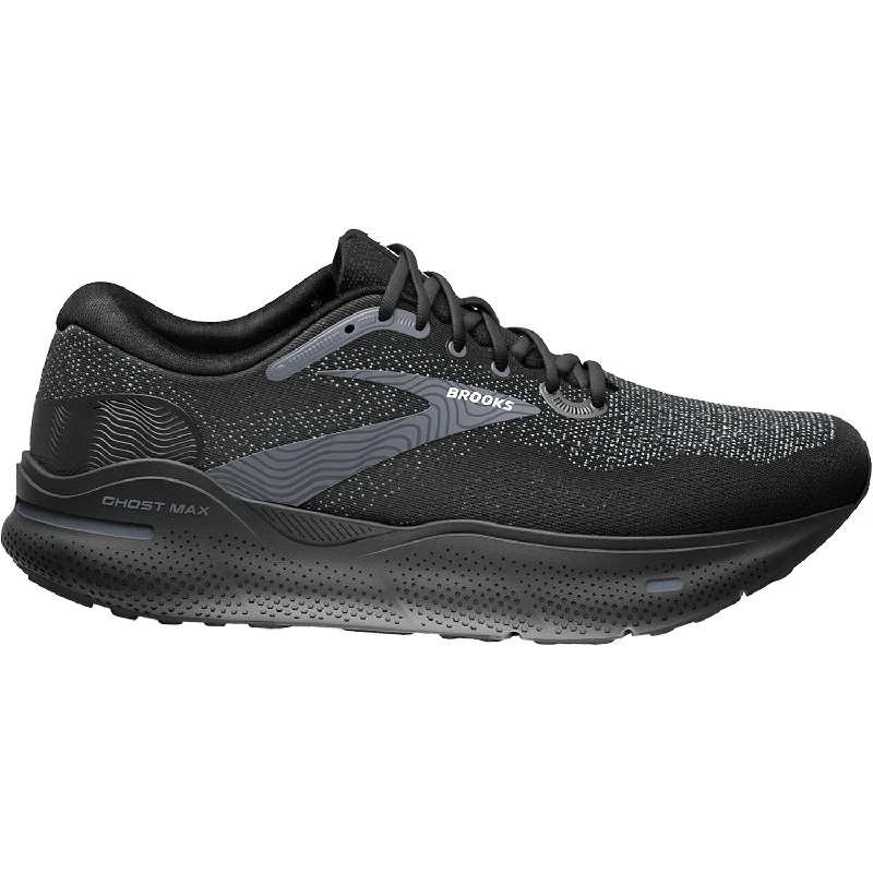 Men's Brooks Ghost Max Black/Black/Ebony Mesh