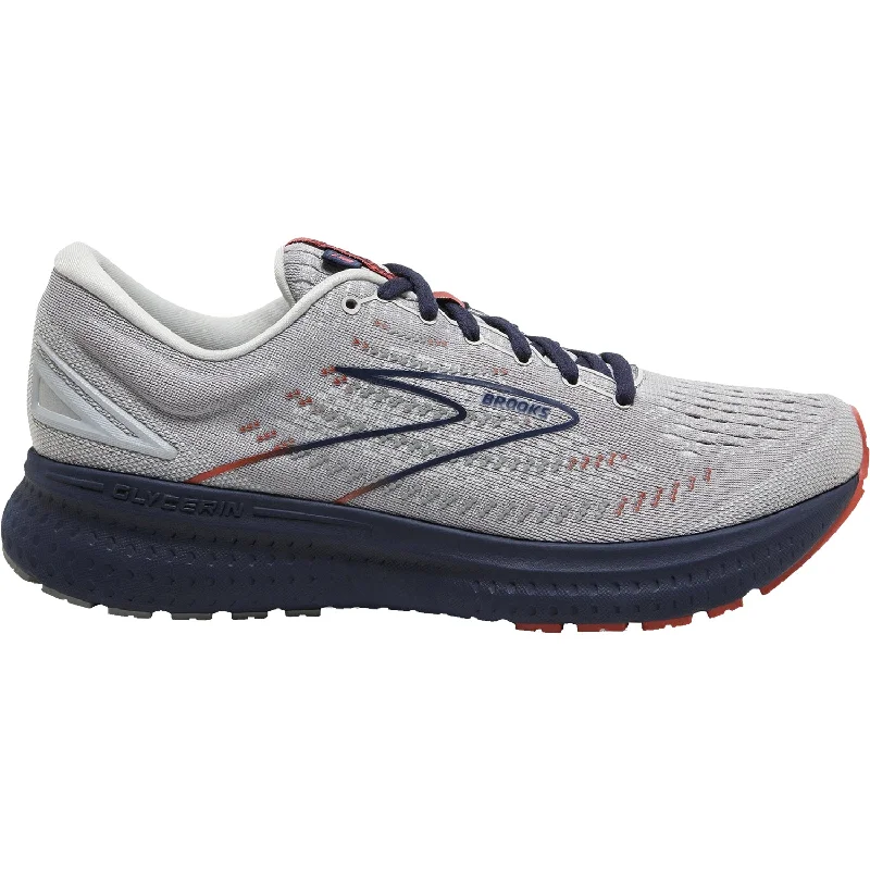 Men's Brooks Glycerin 19 Grey/Allow/Peacoat Mesh