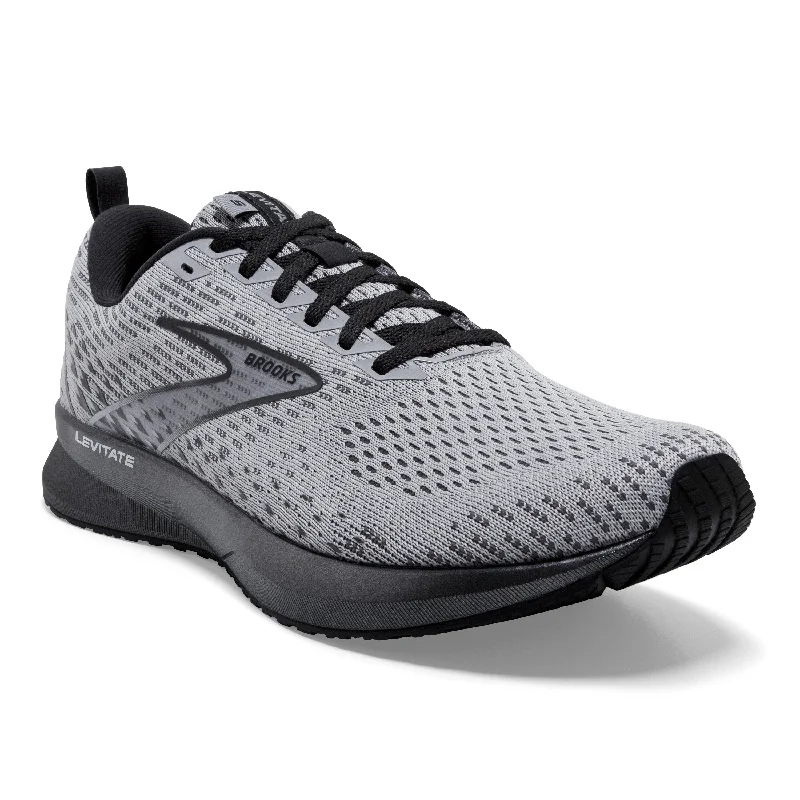 Men's Brooks Levitate 5 Color: Grey/Oyster/Black Pearl