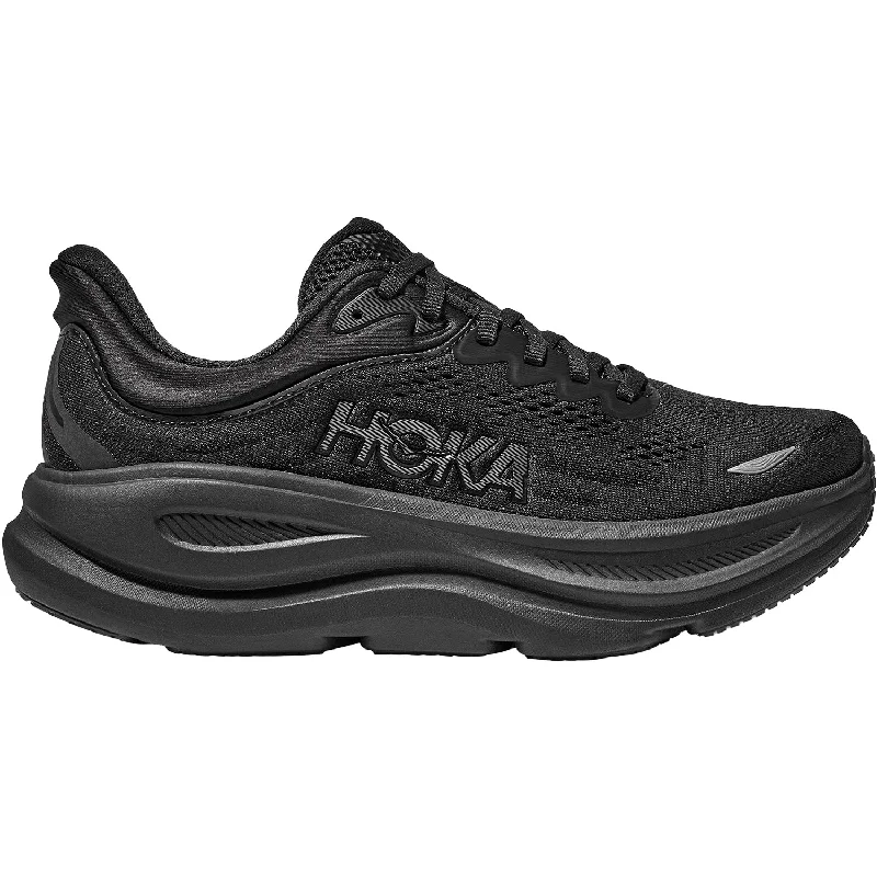 Men's HOKA Bondi 9 Black/Black Mesh