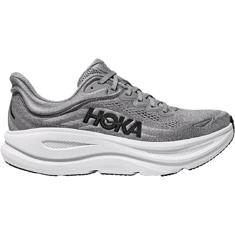 Men's HOKA Bondi 9 Galactic Grey/Stellar Grey Mesh