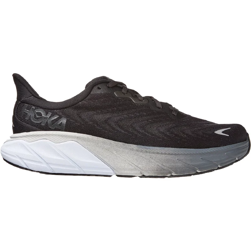 Men's Hoka Arahi 6 Black/White Mesh