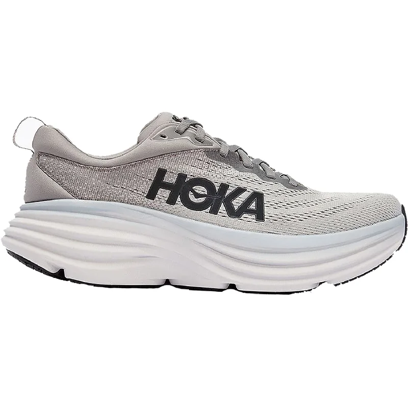 Men's Hoka Bondi 8 Sharkskin/Harbor Mist Mesh