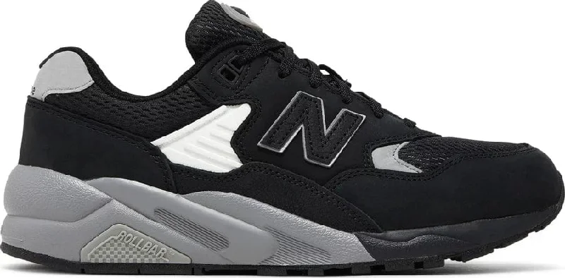 New Balance 580 Black Shadow Grey Silver Metallic