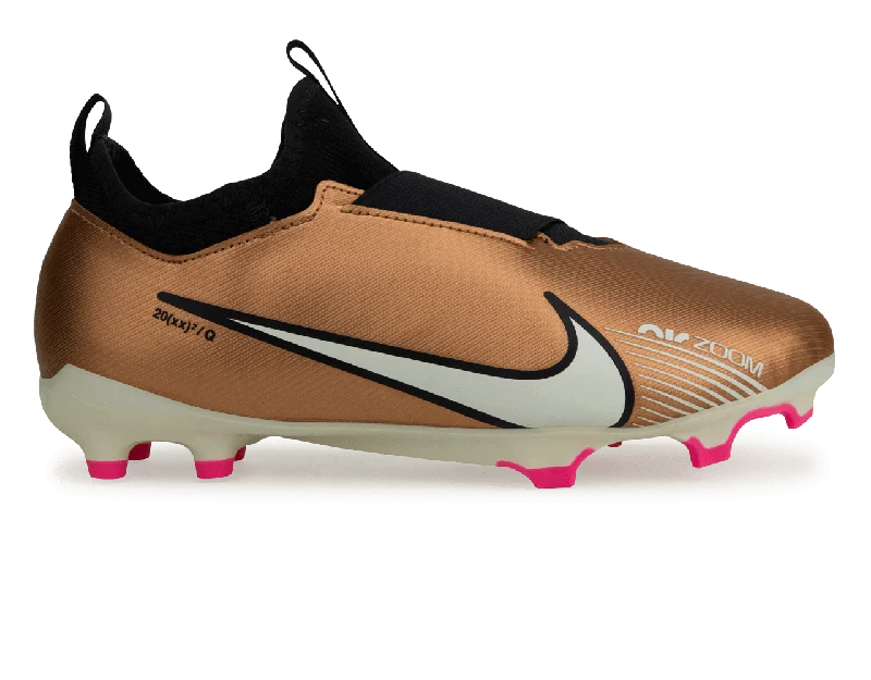 Nike Kids Zoom Mercurial Vapor 15 Academy FG/MG Metallic Copper