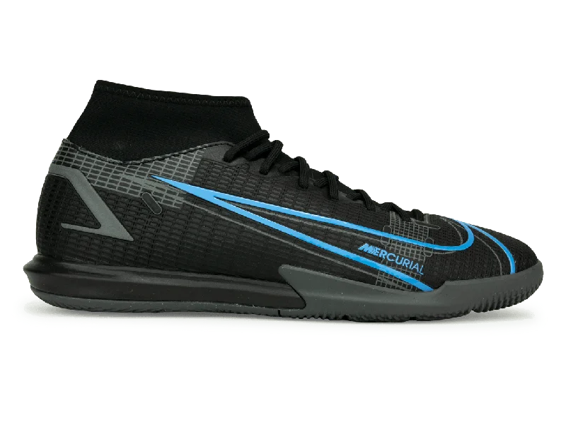 Nike Men's Mercurial Superfly 8 Academy IC Black/Iron Grey