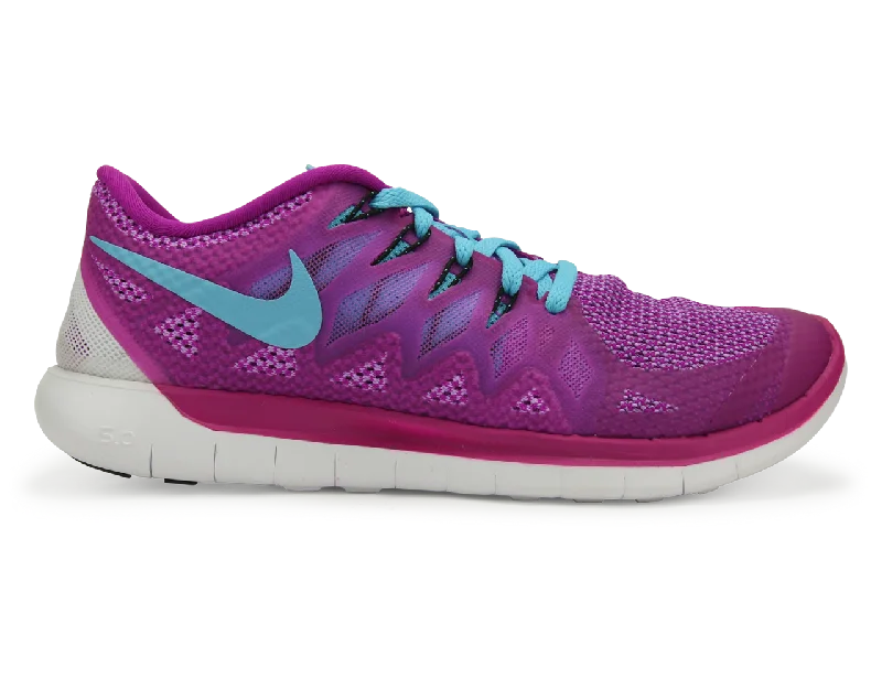 Nike Women's Free 5.0 Running Shoes Fuchsia Flash/Clearwater