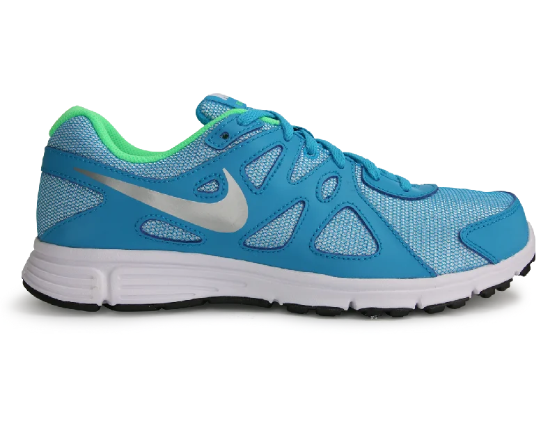 Nike Kids Revolution 2 GS Blue Lagoon/ Metallic Silver