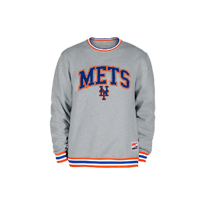 NY Mets 2024 Logo Crewneck Sweatshirt 'Grey'