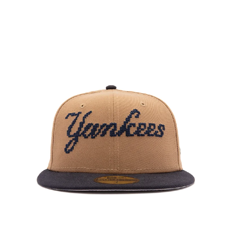 NY Yankees 59FIFTY 8-Bit WDMRK 'Khaki'